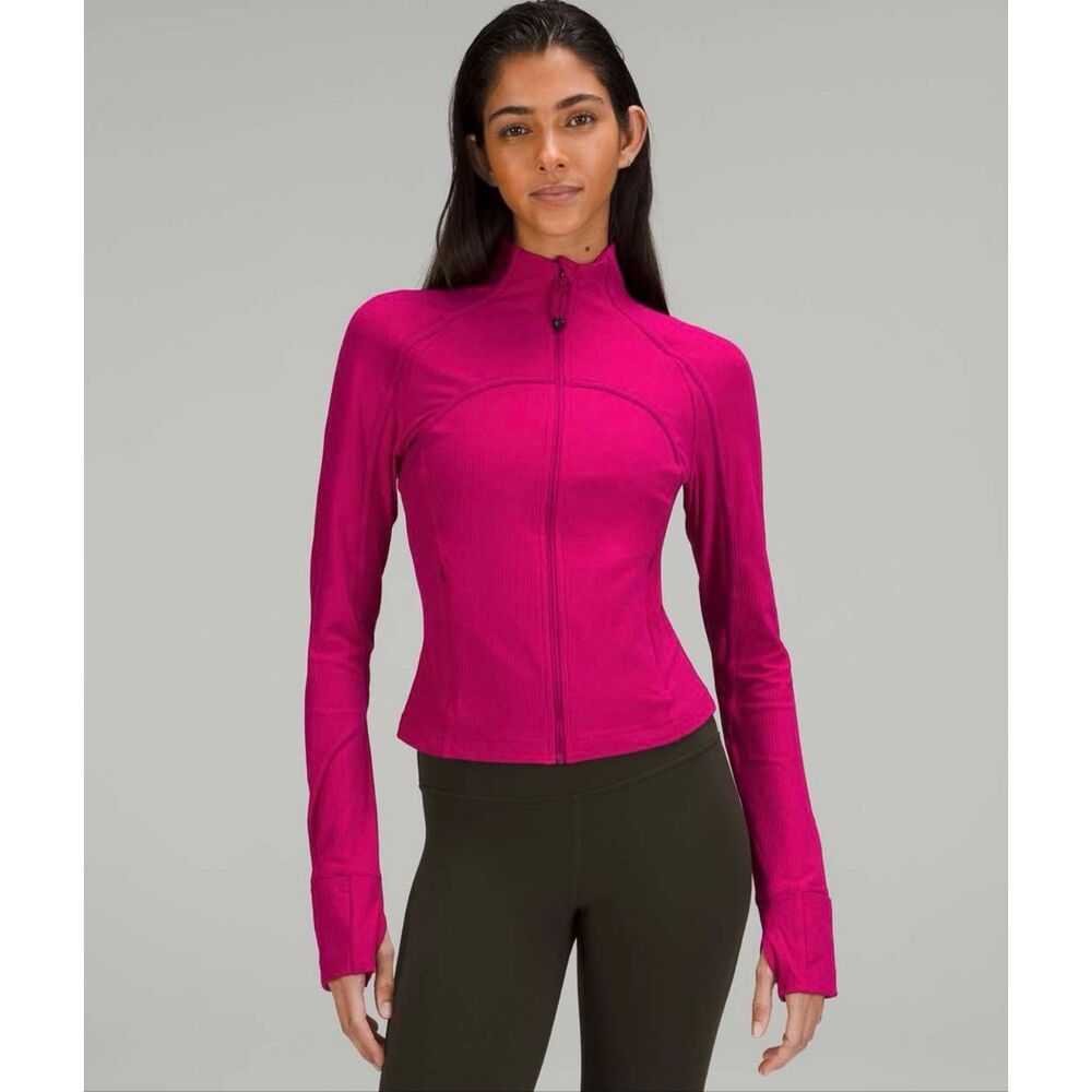 Lululemon Define Jacket Full Zip Bright Hot Pink Women’s Size 6 Gym athleisure